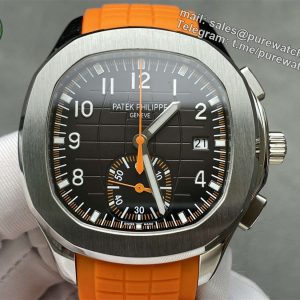 3KF Aquanaut 5968 Chronograph Carbon-Pattern Dial Super Clone Watch