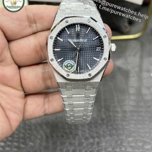 APS Factory Audemars Piguet 15500 Replica Frosted Gold – 41mm Blue Dial Mod with Cal.4302 Integrated Movement