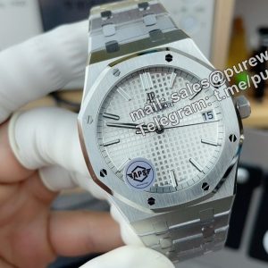 Audemars Piguet 15500 White – APS Factory Royal Oak 41mm Stainless Steel Automatic Watch