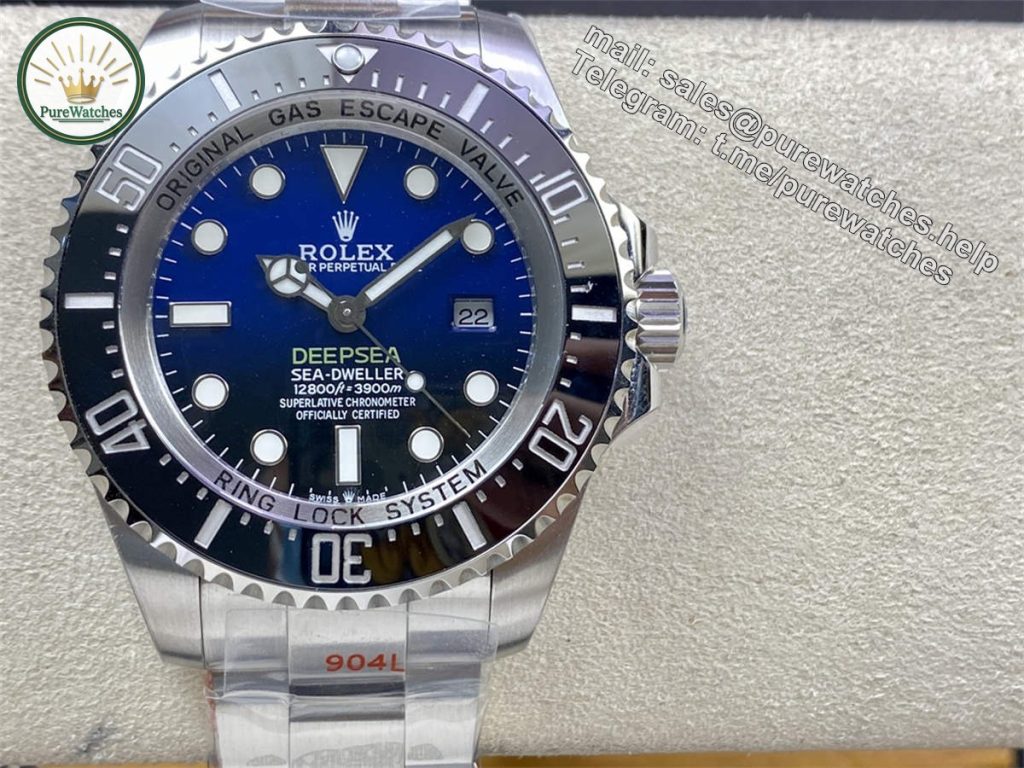 Blue Sea-Dweller Replica – Premium Gradient Blue Dial Diver Watch | 1:1 Super Clone