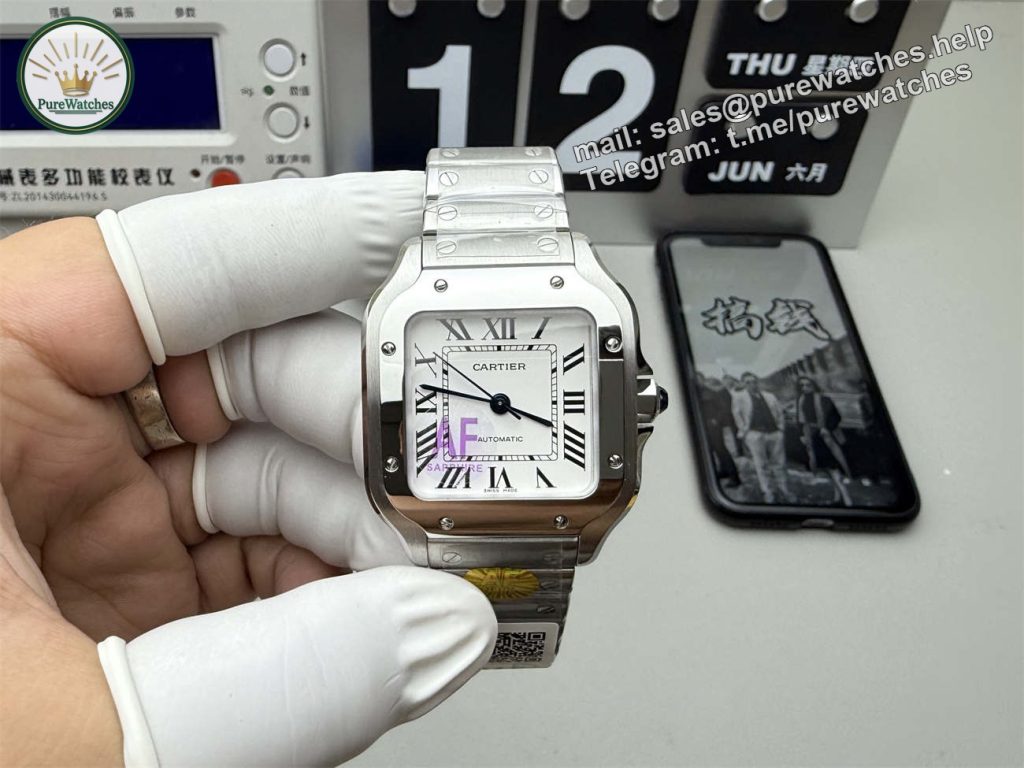 AF Factory Cartier Santos 35mm Replica – Medium Size (Miyota 9015 Movement)