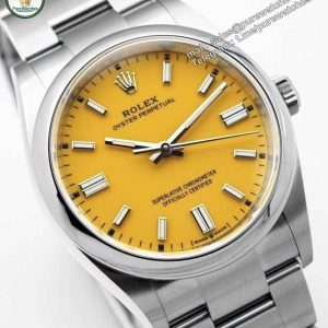 Clean Factory 134300-0007 – 41mm Yellow Dial Oyster Perpetual Replica