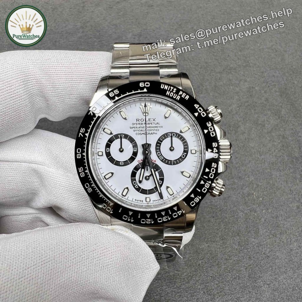 Clean Rolex Daytona 116500 4130 Panda Dial Replica �C 40mm 904L Steel | Super Clone Chronograph