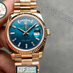 QF Factory Day Date 36 Rolex Replica – 36 mm Full-Weight Dress Watch