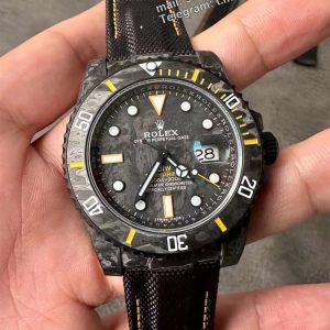 DiW Carbon Yellow Submariner – VSF 40mm Forged Carbon (VS3135)