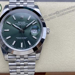 Green Datejust 41 Replica – Premium Mint Green Dial Datejust Super Clone 41mm