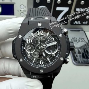 Hublot Big Bang Unico Black Magic Replica 44mm (BBF Factory) – Real Ceramic V4 Edition