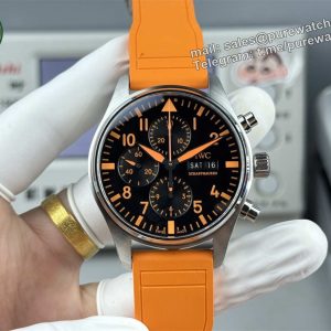 IWC Pilot IW388108 Replica – AMG Orange Dial Chronograph Edition