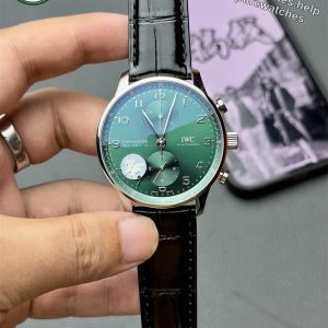 IWC Portugieser Green Dial Replica – ZF Factory IW371615 Chronograph with Automatic Movement
