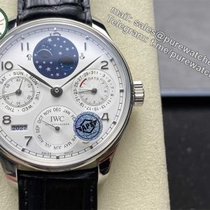 IWC Portuguese IW503406 Replica – Platinum Perpetual Calendar Watch by APS Factory