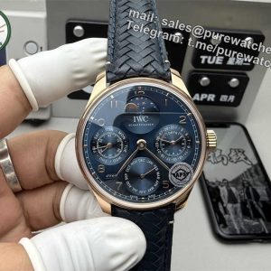 Premium IWC Portuguese Perpetual Calendar Replica – 44mm Luxury Automatic Watch by APS Factory