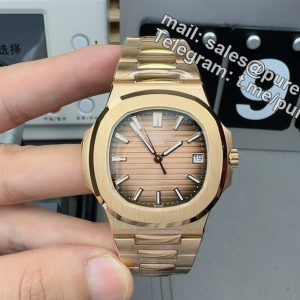 Patek Philippe 5711R Replica – 3K Factory Rose Gold Nautilus with Champagne Gold Dial