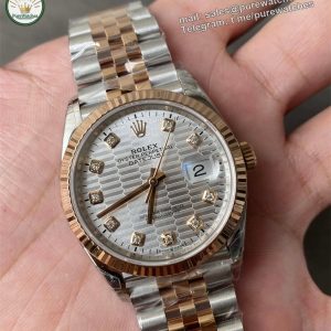 Replica Rolex Datejust 36 m126231-0033 – Silver Dial Jubilee Bracelet (VS Factory)