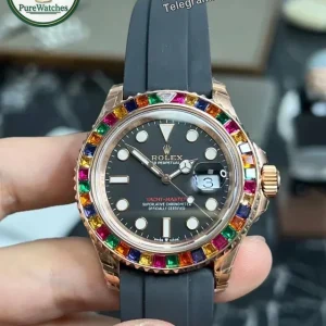 Replica Rolex Yacht Master 40 116695SATS �C Rose Gold Candy Bezel VS Factory