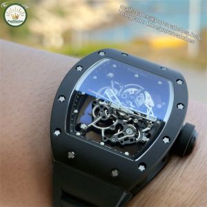 New Factory (NF) Richard Mille RM055 Black Ceramic Replica V5 – Real Jewels