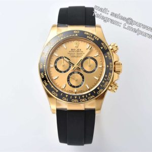 Rolex Daytona 126518LN Replica �C 18K Yellow Gold Oysterflex Chronograph