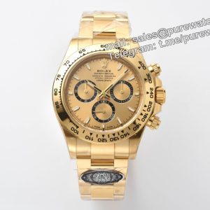 Rolex Daytona Champagne Dial Replica �C Clean Factory 126518LN Yellow Gold Chronograph