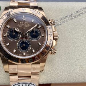 Rolex Daytona Chocolate Dial �C Clean Factory Everose Gold 4130 Replica