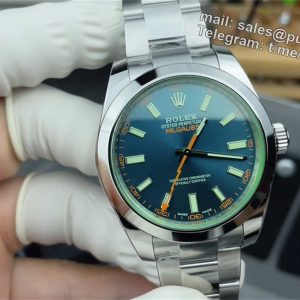 Rolex Milgauss 116400GV “Z-Blue” Dial – VS Factory [Real Green Sapphire]