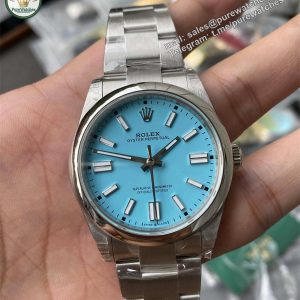 Rolex Oyster Perpetual 41 Tiffany Blue Dial Replica – VS Factory M124300-0006 with Dandong 3230 Movement