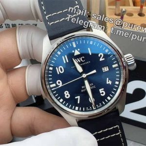 V7 IWC Mark XX Blue Dial – Premium Replica Pilot Watch with Sapphire Crystal & Automatic Movement