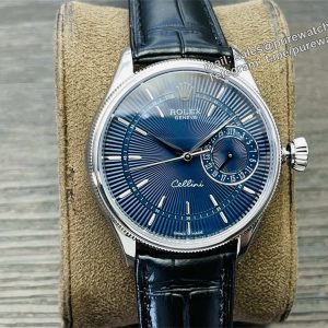 VR Factory Rolex Cellini Blue Dial Replica – M50519-0015 White Gold 39mm