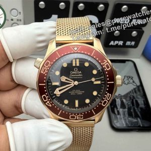 VS Factory Omega Seamaster 007 Burgundy – Premium VSF Diver Watch Replica 42mm
