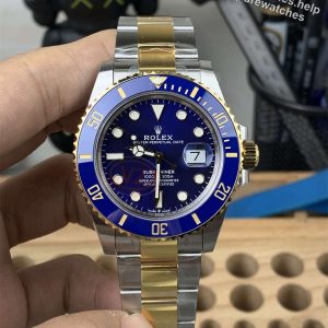 VS Factory Rolex Submariner 41mm Blue Two-Tone Replica – V2 with Dandong 3235 Movement