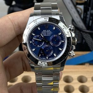 VS Factory White Gold Daytona Heavy Weight Replica 40mm �C Blue Dial, 4130 Clone, 184g