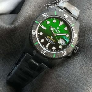 VSF DiW Submariner Gradient Green – DLC Black Steel & Carbon Bezel (VS3135)