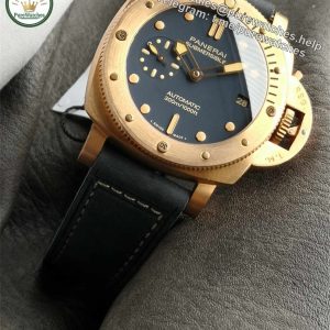 VSF Panerai PAM01074 – Bronze Submersible 42mm Blue Dial Replica Watch