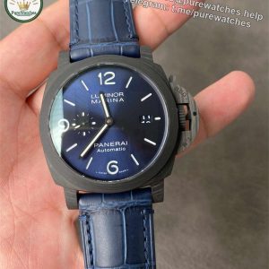 VSF Panerai PAM1664 – Luminor Marina Blu Notte Carbotech Replica Watch with P.900 Movement
