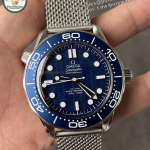 VSF Seamaster 60th Replica — Premium Blue Dial Bond Anniversary Diver Watch