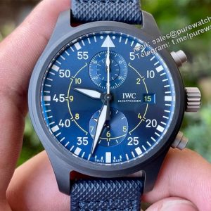 ZF Factory IWC Pilot Replica IW389008 – Blue Angels Ceramic Chronograph